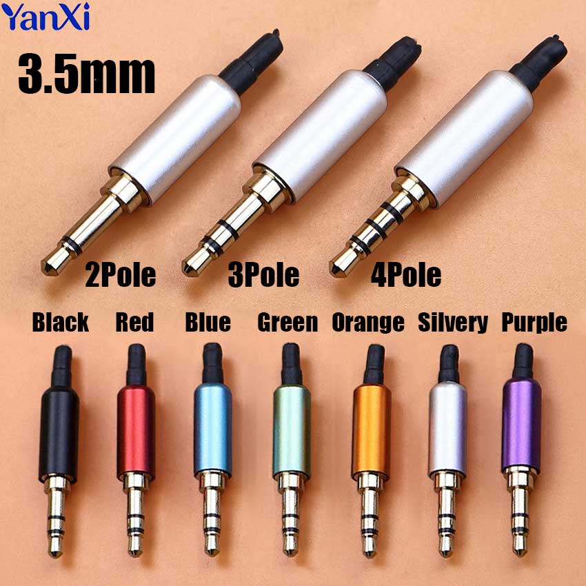 Audio Jumper Wire - 1pcs 3.5mm Mono Stereo Headphone Plug