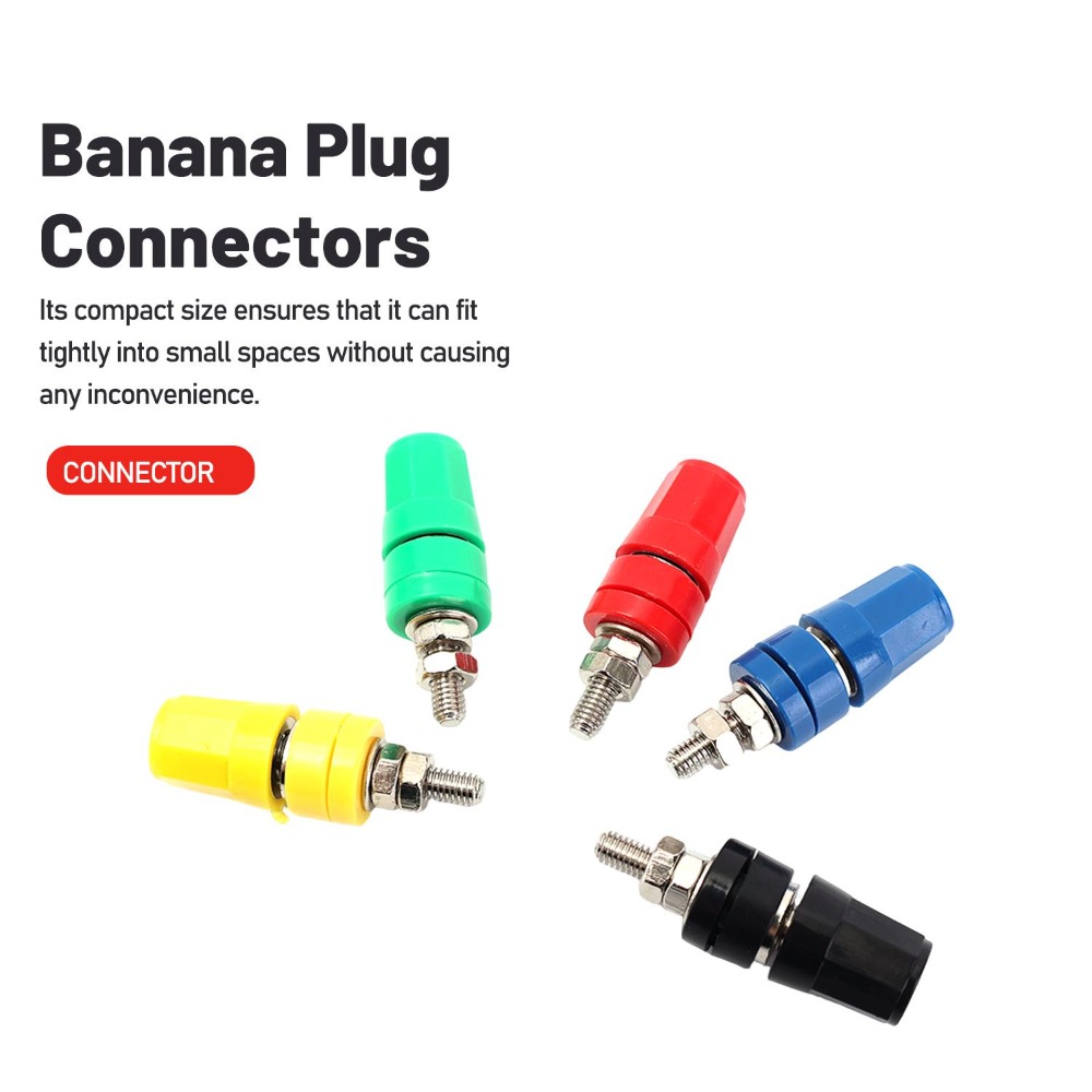 1-6PCS 4MM Banana Socket Insul - Banana Plug recension och pris