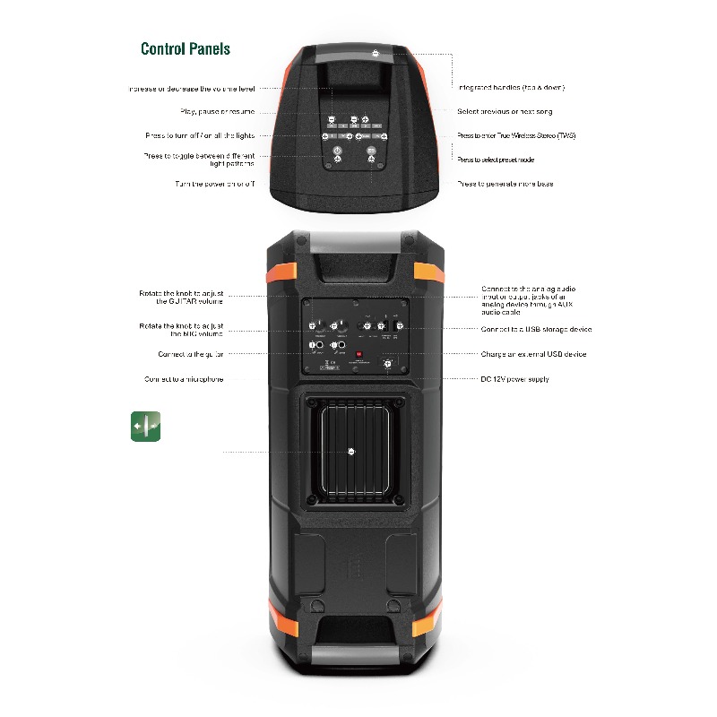Portable 6.5 Inch Active Speak - Woofer recension och pris