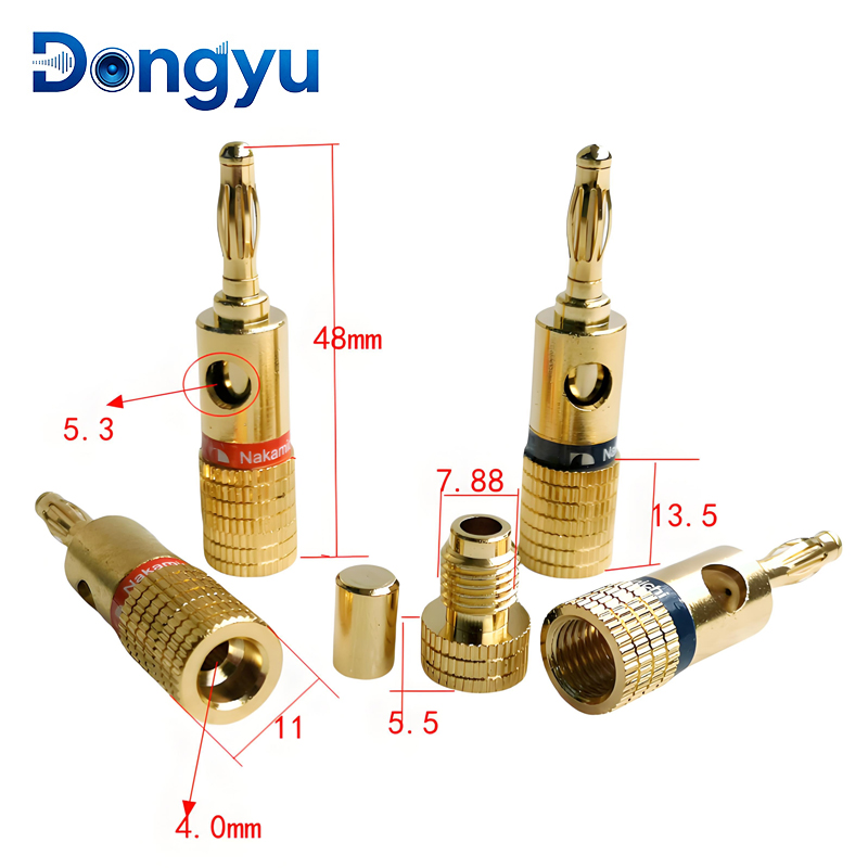 4MM Nakamichi Banana Connector - Banana Plug recension och pris