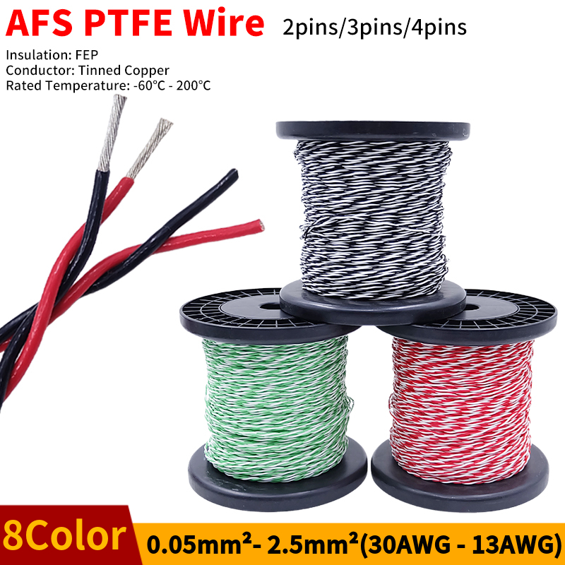 PTFE Wire AFS200 2pins 26/25/2 - Audio Jumper Wire recension och pris
