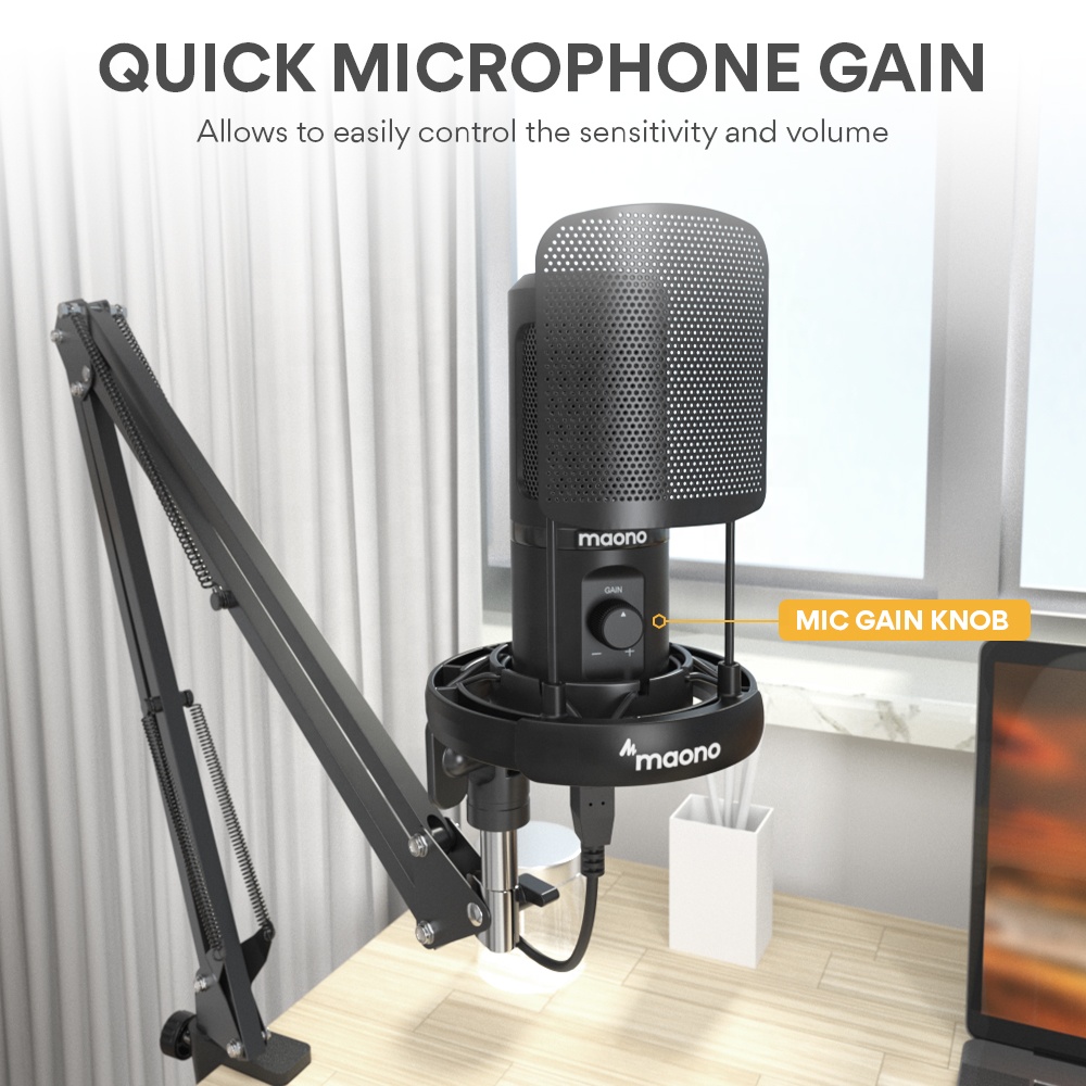 MAONO Professional Microphone  - Condenser Microphone Kit recension och pris