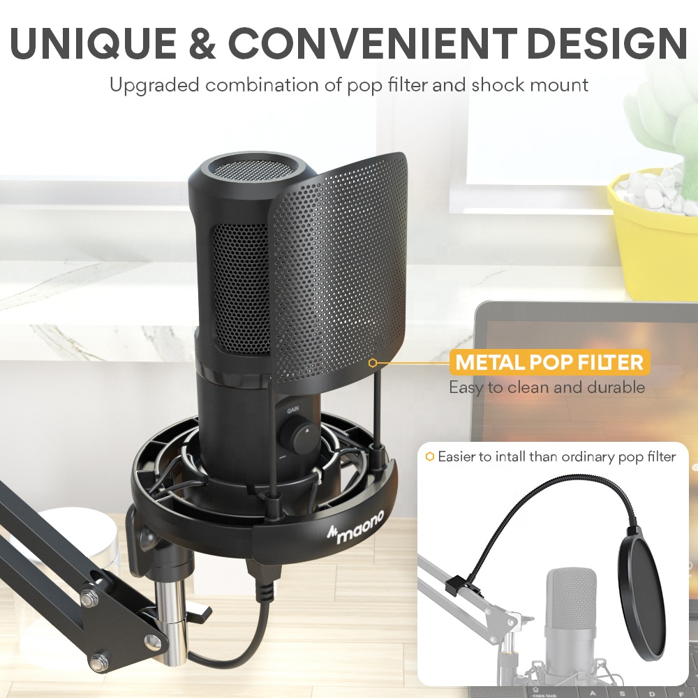 MAONO Professional Microphone  - Condenser Microphone Kit recension och pris
