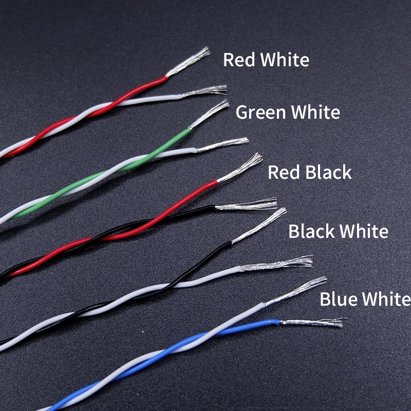 2M/10M 2pins PTFE Wire 30/26/2 - Audio Jumper Wire recension och pris