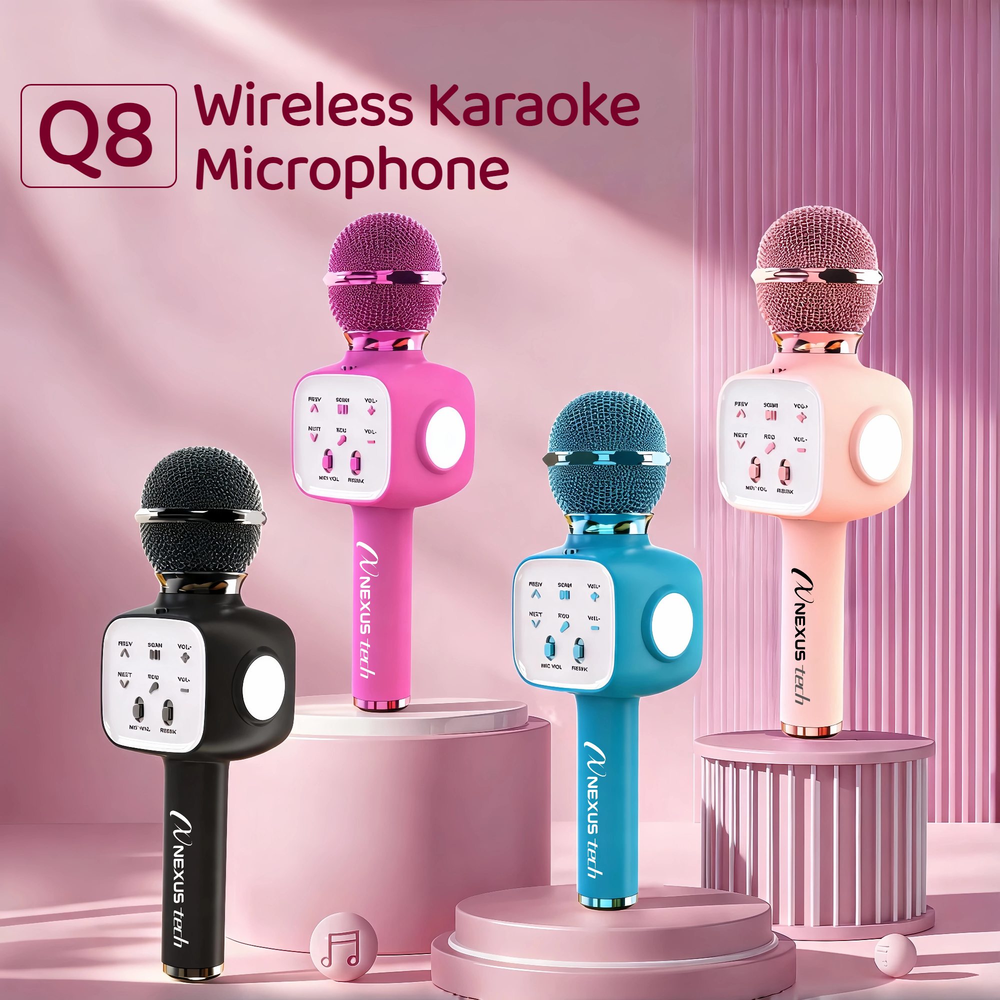 Wireless Bluetooth 5.2 Karaoke - Condenser Microphone Kit recension och pris
