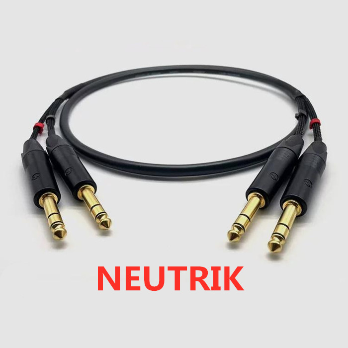 1 meter 11 NEUTRIK 6.35mm TRS  - Trs Cable recension och pris