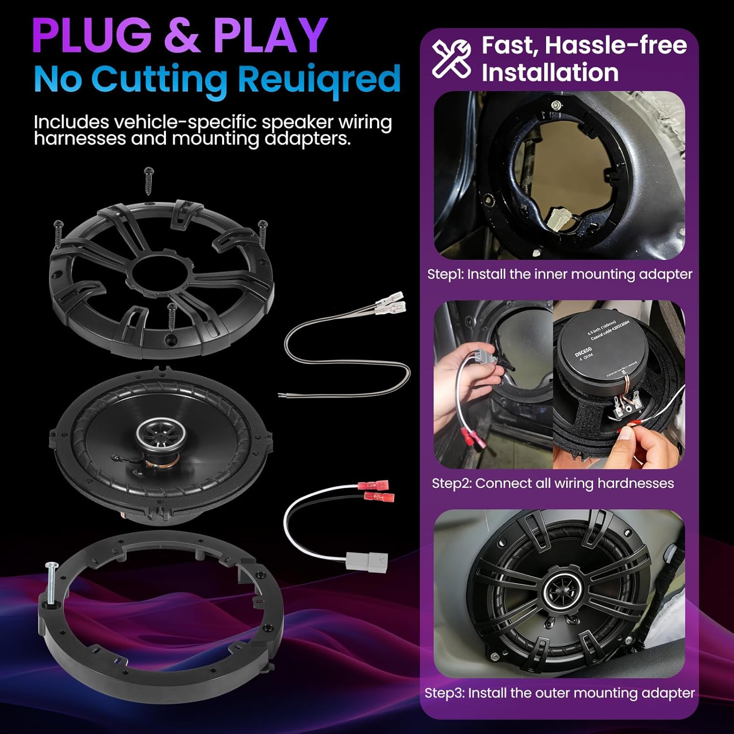 Speakers 6.5 inch for Honda CR - Speaker Kit recension och pris