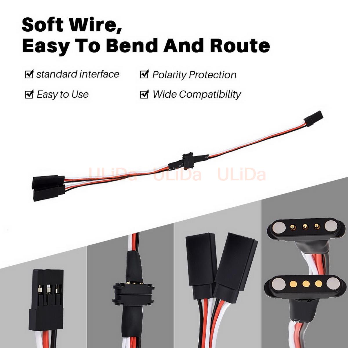 3-Pin Magnetic Snap-on 1 to 2  - Rca Cable recension och pris