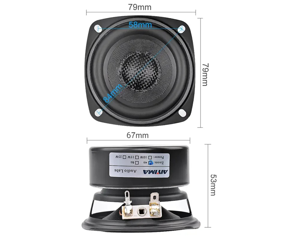 AIYIMA 2Pcs 3 Inch Full Range  - Es9018 Dac recension och pris